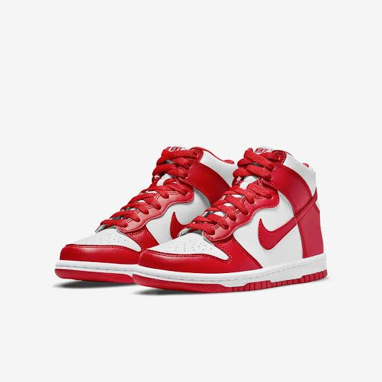 Nike Dunk High “White/University Red”